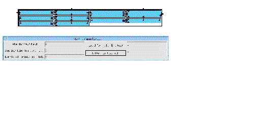 The completed example layout in the Layout Editor and dynamic display.