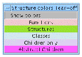 The Structure Colors shown in a tear-off menu.